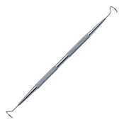 Worst Pigtail Probe, Round And Knurled Handle With Polished Finish, Stainless Steel, 9mm Diameter Pigtail Curved Blunt Probes, Including Pre-Cut Polyethylene Tubes, And Overall Length Of 5 1/2" (140mm) 